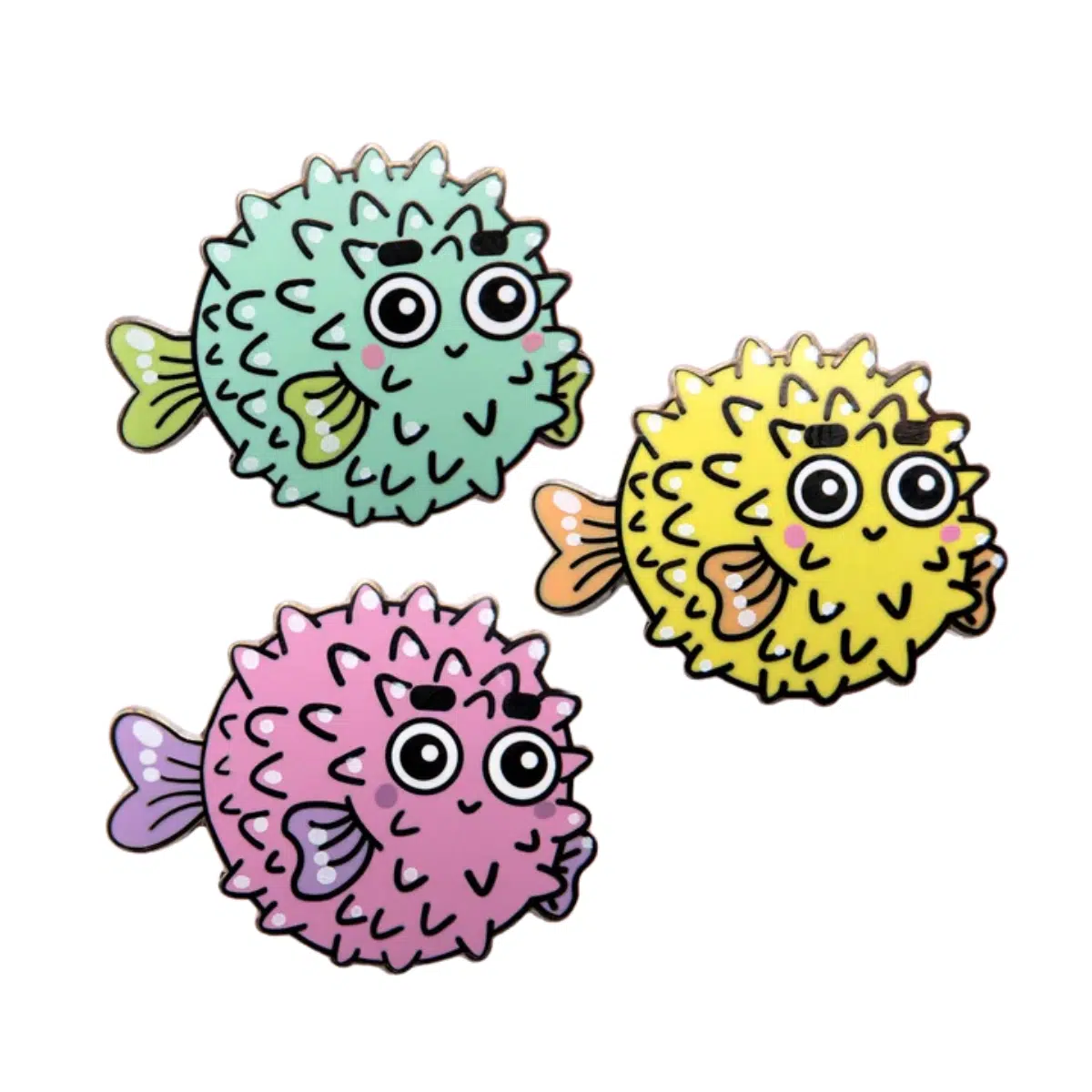 Kovový pin Baby Puffer Fish Leon Romer
