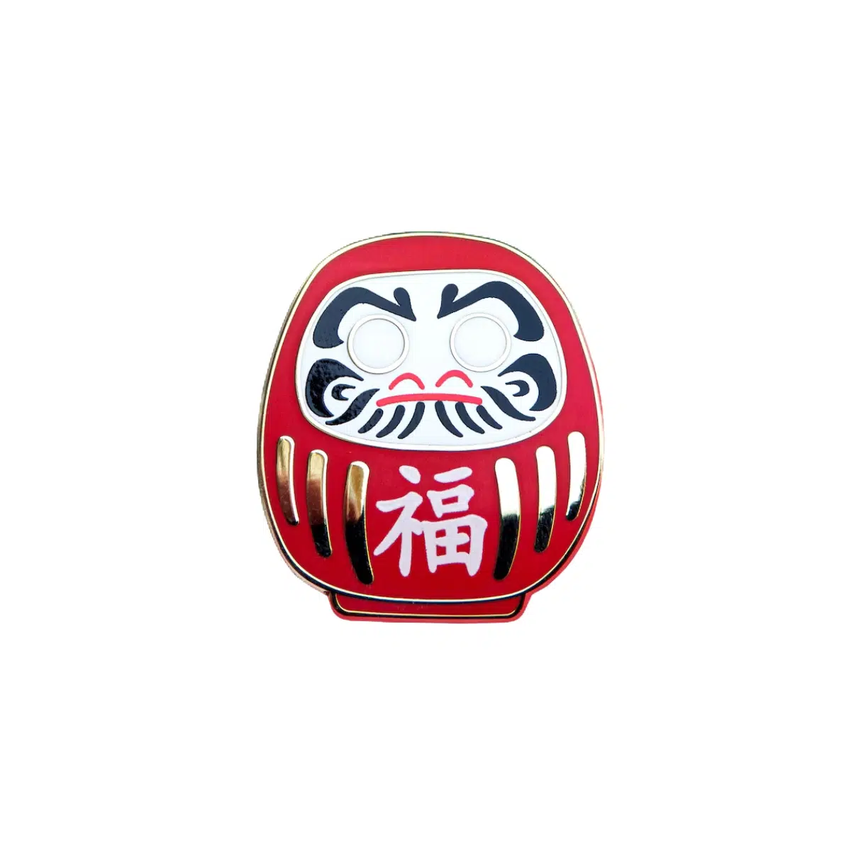 Kovový pin Daruma panenka Leon Romer