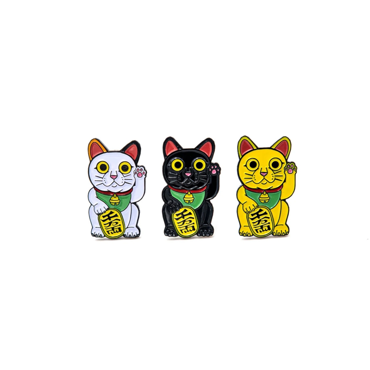 Kovový pin Lucky Cat (Maneki Neko) Leon Romer